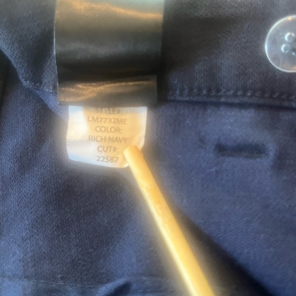 LAST CALL Liverpool 30/10 Women Crop Utility Rich Navy Joggers Pants Zip Ankle - Picture 11 of 14